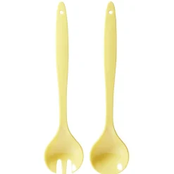 Outlet Gifi Couverts à salade en plastique jaune x2