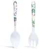 Sale Gifi Couverts à salade oiseau tropical en plastique