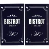 Online Gifi Couvre plaque planche à découper en verre design Bistrot x2