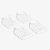 Gifi Quincaillerie^4 crochets adhésifs en plastique transparent - 25x35 mm