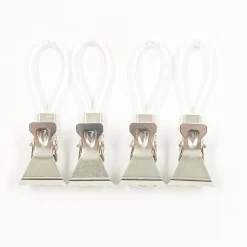 Hot Gifi Crochet transparent métal et PVC x4