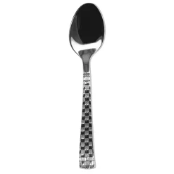 Sale Gifi Cuillère à café inox design damier finition miroir