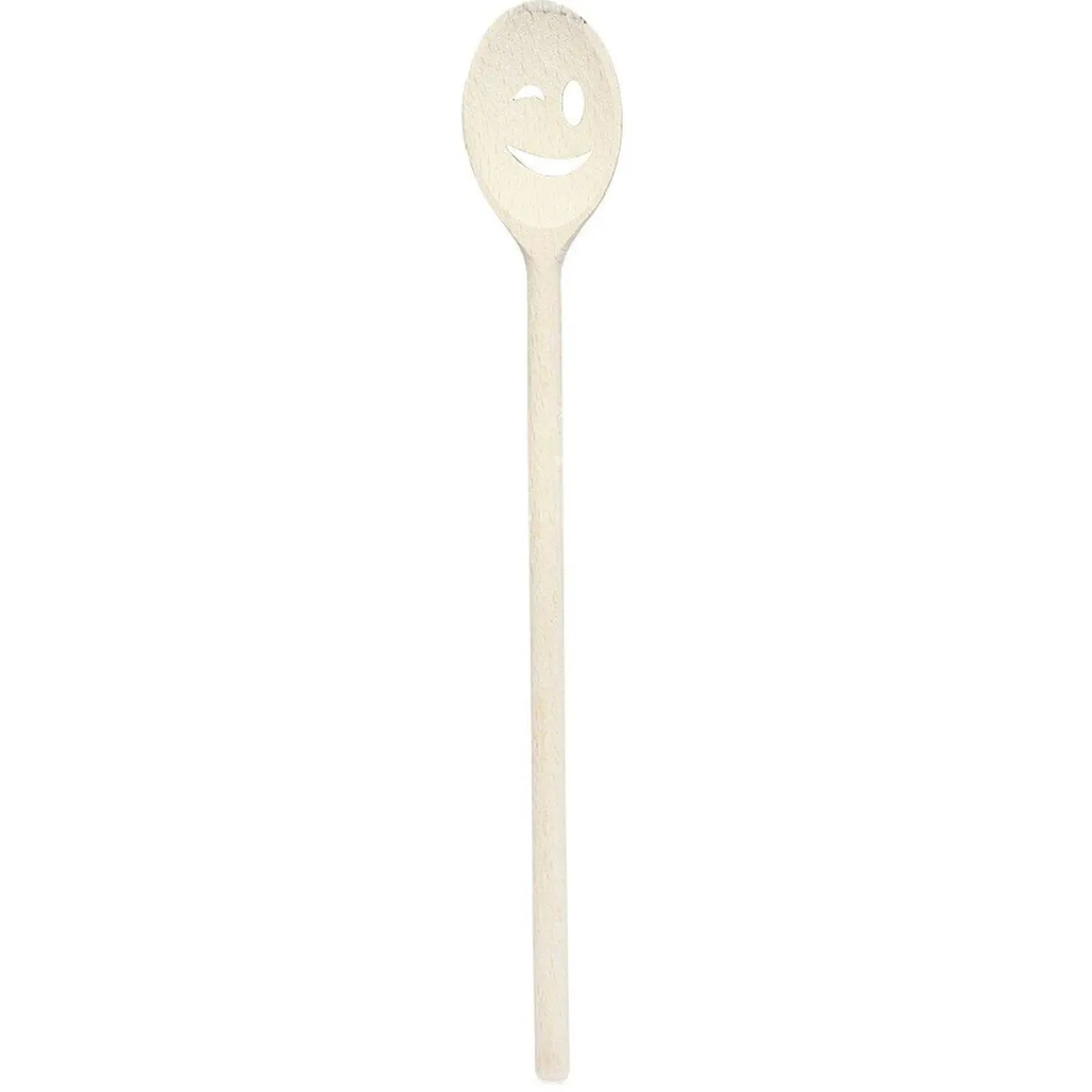 New Gifi Cuillère en bois design sourire L30 cm