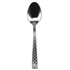 Best Gifi Cuillère inox design damier finition miroir