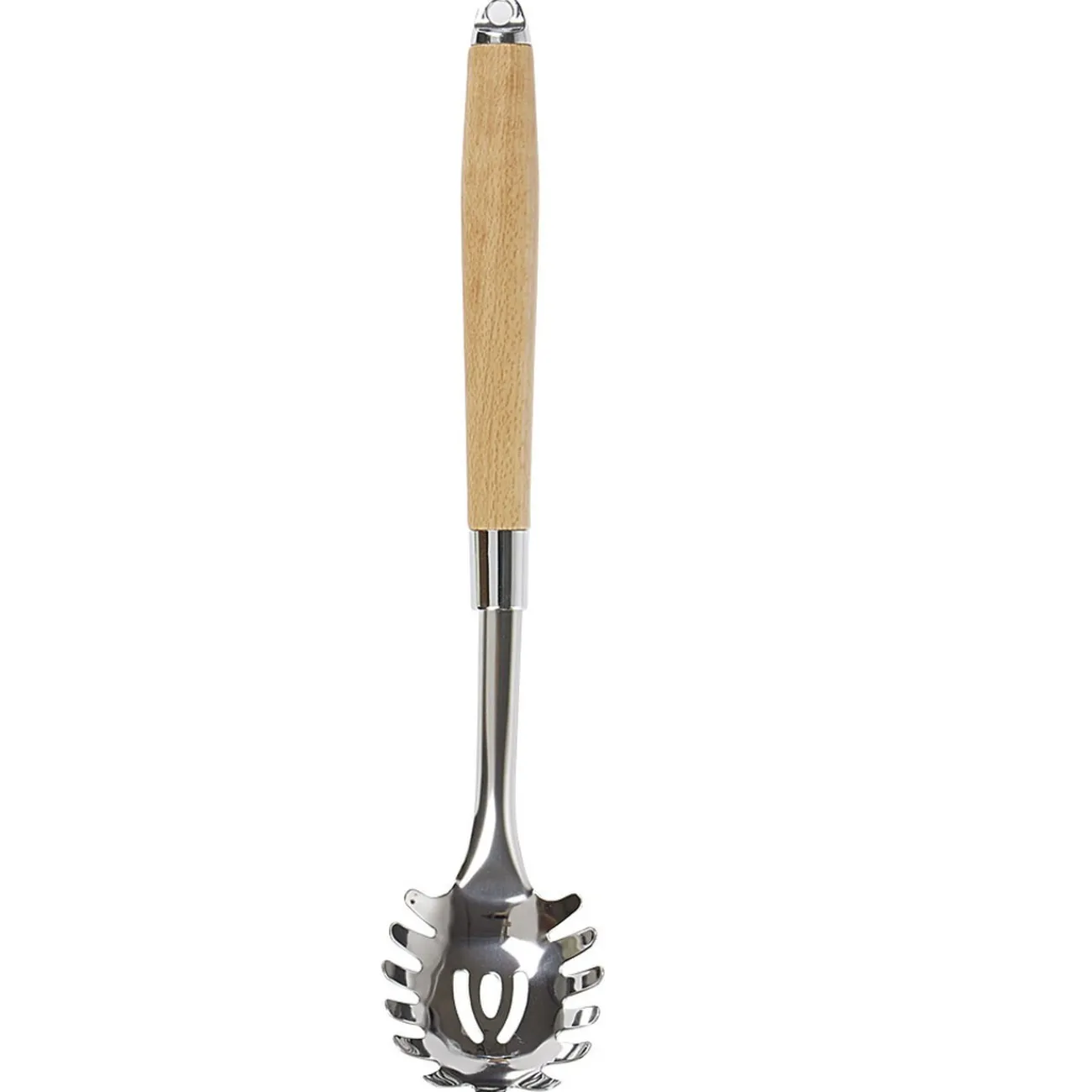 Outlet Gifi Cuillère à spaghetti en inox avec manche en bois