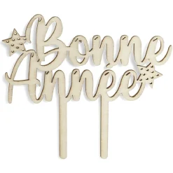 Online Gifi Décoration pour gâteau de Noël en bois
