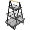 Clearance Gifi Desserte de cuisine 3 paniers métal noir