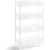 Hot Gifi Desserte 4 niveaux plastique transparent 50x19,5xH82cm
