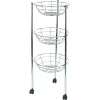Outlet Gifi Desserte ovale 3 paniers inox H.70,5cm