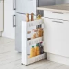 New Gifi Desserte resserre cuisine étroite sur roulettes 3 niveaux