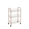 Online Gifi Desserte à roulette Metaltex 3 étages orange cuivré
