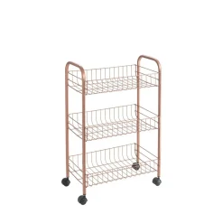 Online Gifi Desserte à roulette Metaltex 3 étages orange cuivré