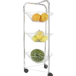Gifi Desserte 3 étages argenté