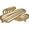 Sale Gifi Dessous de plat forme cactus doré