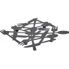 Best Gifi Dessous de plat métal noir L19,5xl19xH1cm