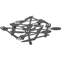 Best Gifi Dessous de plat métal noir L19,5xl19xH1cm