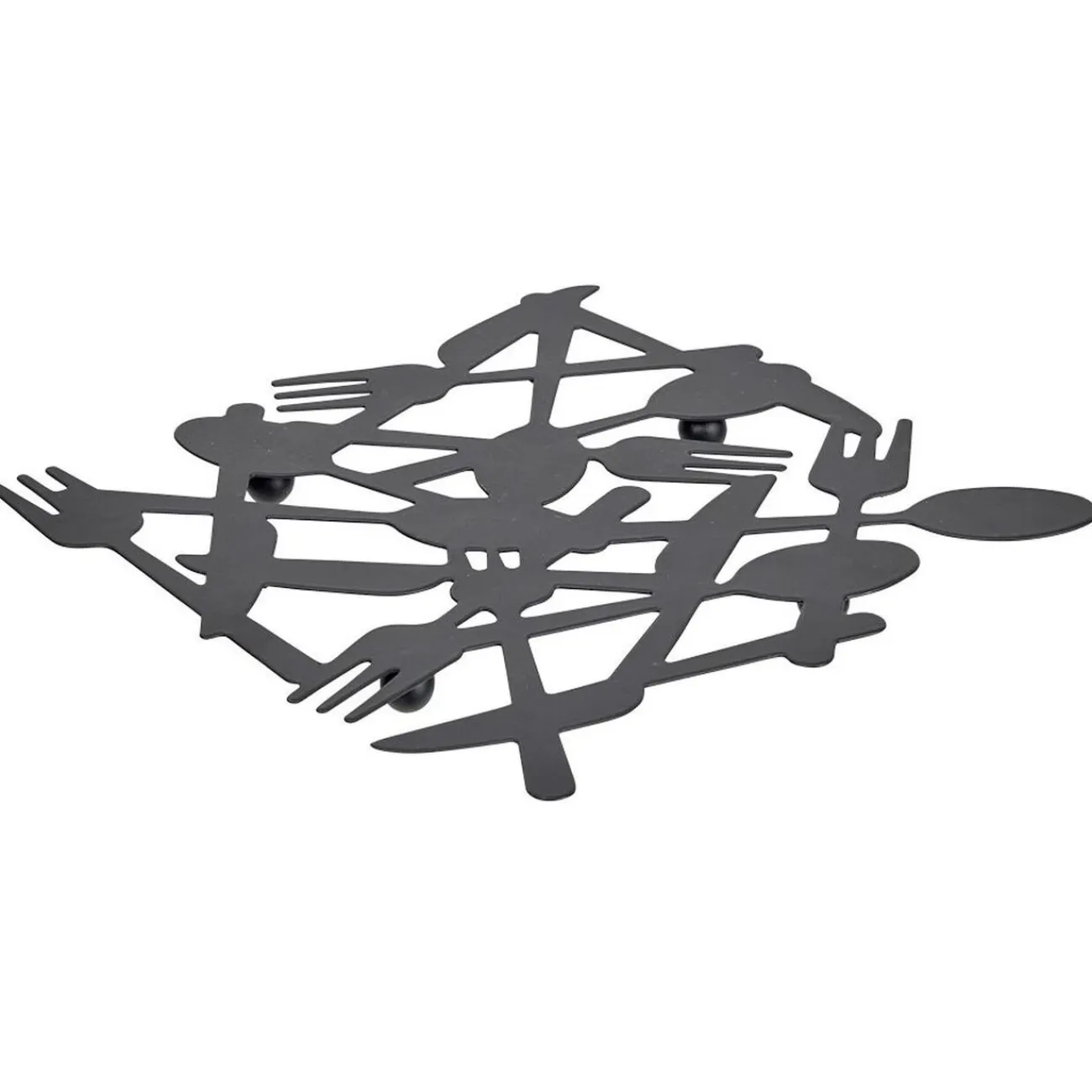 Best Gifi Dessous de plat métal noir L19,5xl19xH1cm