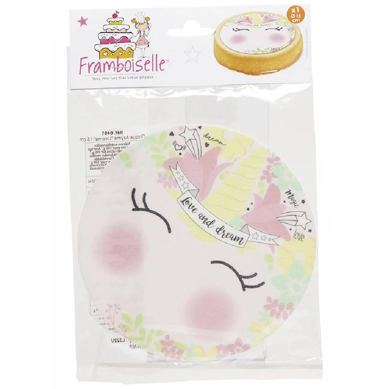 Online Gifi Disque azyme motif licorne 20 g