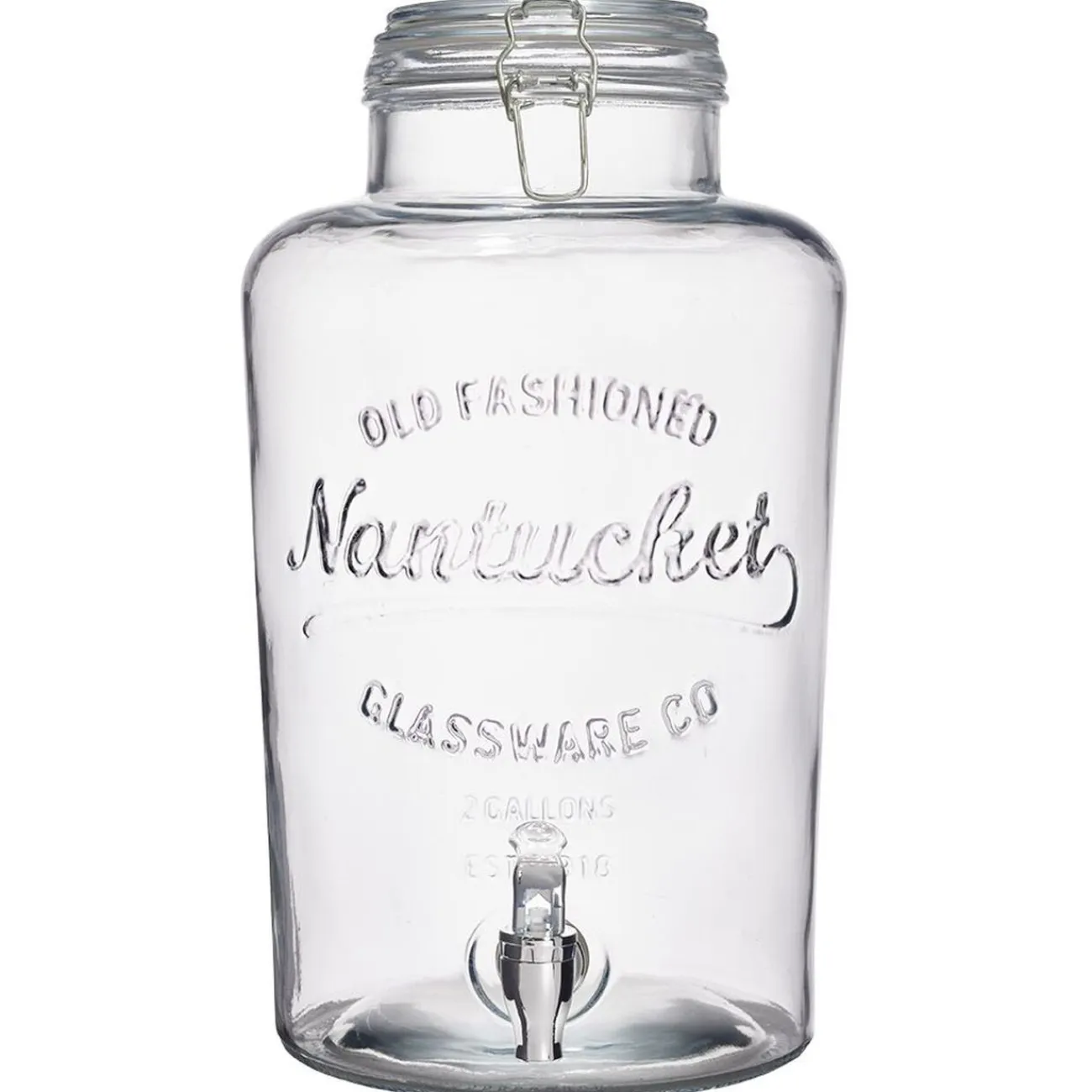 Sale Gifi Distributeur de boisson en verre transparent avec robinet 8L - H36,5cm