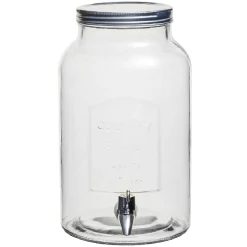 Best Gifi Distributeur de boisson verre couvercle métal 5.5 L