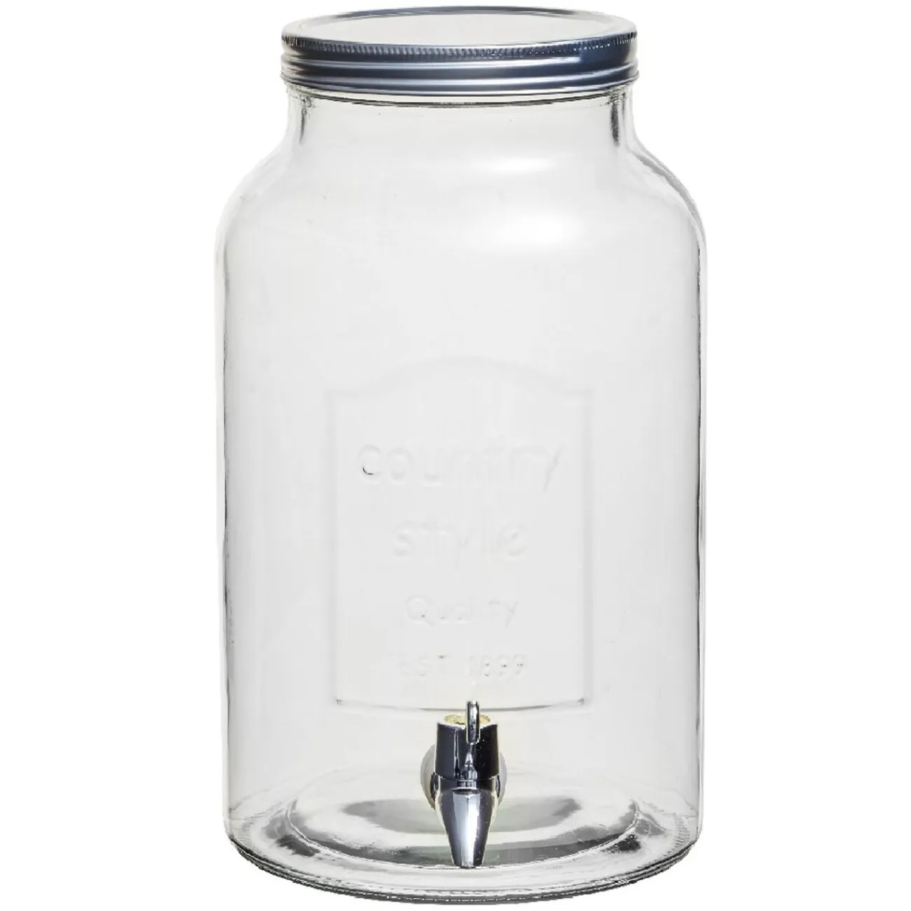 Best Gifi Distributeur de boisson verre couvercle métal 5.5 L