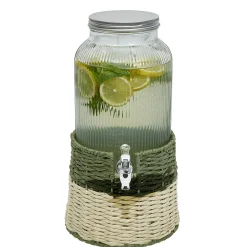 Sale Gifi Distributeur de boisson verre 5,5L avec support - Ø22,5xH42,5cm