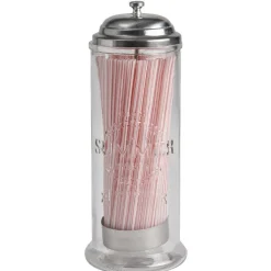 Clearance Gifi Distributeur de pailles transparent gris