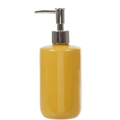 Gifi Aménagement Salle De Bain^Distributeur de savon céramique jaune