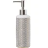 Gifi Aménagement Salle De Bain^Distributeur de savon céramique motifs écaille blanc doré