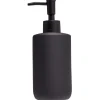 Gifi Aménagement Salle De Bain^Distributeur de savon céramique noir Ø7xH18,5cm