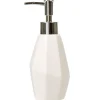 Gifi Aménagement Salle De Bain^Distributeur de savon forme diamant blanc
