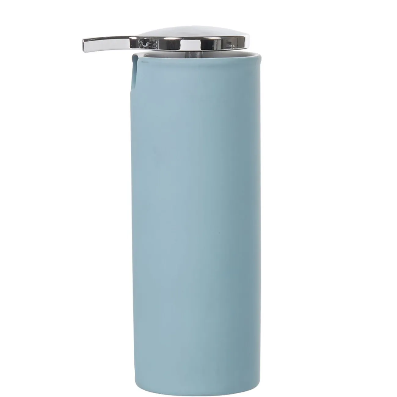 Gifi Aménagement Salle De Bain^Distributeur de savon Rubber céramique bleu