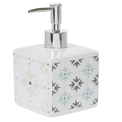 Gifi Aménagement Salle De Bain^Distributeur à savon blanc design carreau de ciment