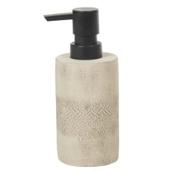 Gifi Aménagement Salle De Bain^Distributeur à savon ciment gravé beige