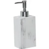 Gifi Aménagement Salle De Bain^Distributeur à savon céramique blanc effet marbre