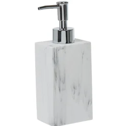 Gifi Aménagement Salle De Bain^Distributeur à savon céramique blanc effet marbre