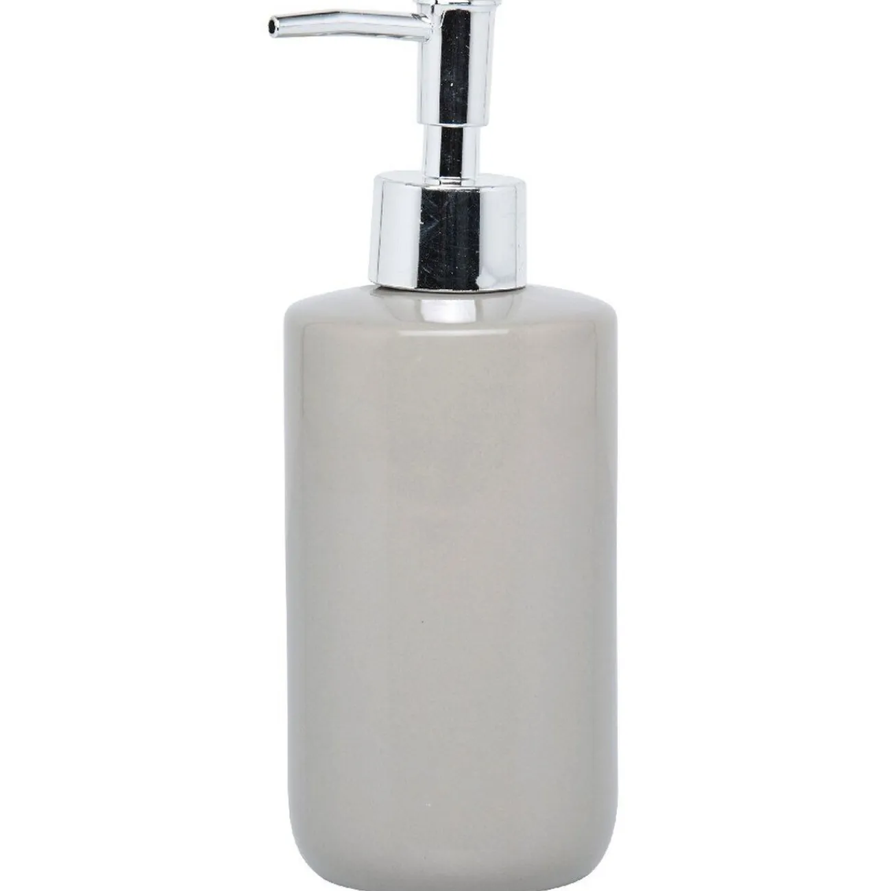 Gifi Aménagement Salle De Bain^Distributeur savon céramique taupe