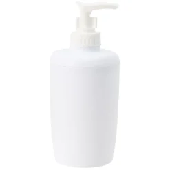 Gifi Aménagement Salle De Bain^Distributeur à savon en plastique uni blanc
