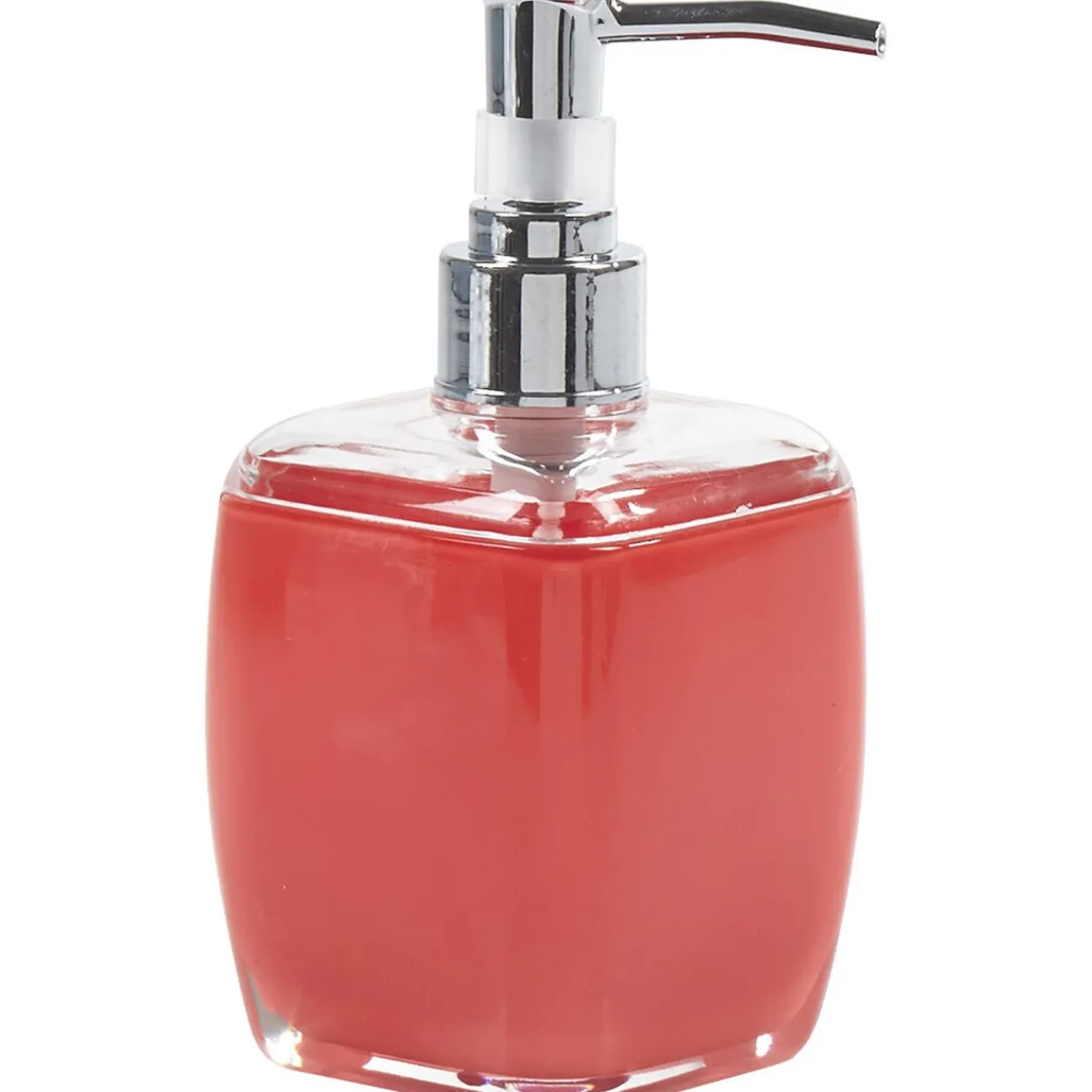 Gifi Aménagement Salle De Bain^Distributeur à savon rouge