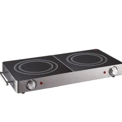Online Gifi Double plaque vitrocéramique noire et grise Cuisilux