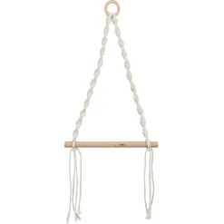 Gifi Equipement Wc^Dérouleur papier WC macramé 20xH54cm