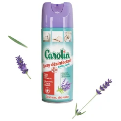 Gifi Nettoyage Et Entretien|Désinfectant Carolin spray sans javel essence naturelle lavande 300 ml
