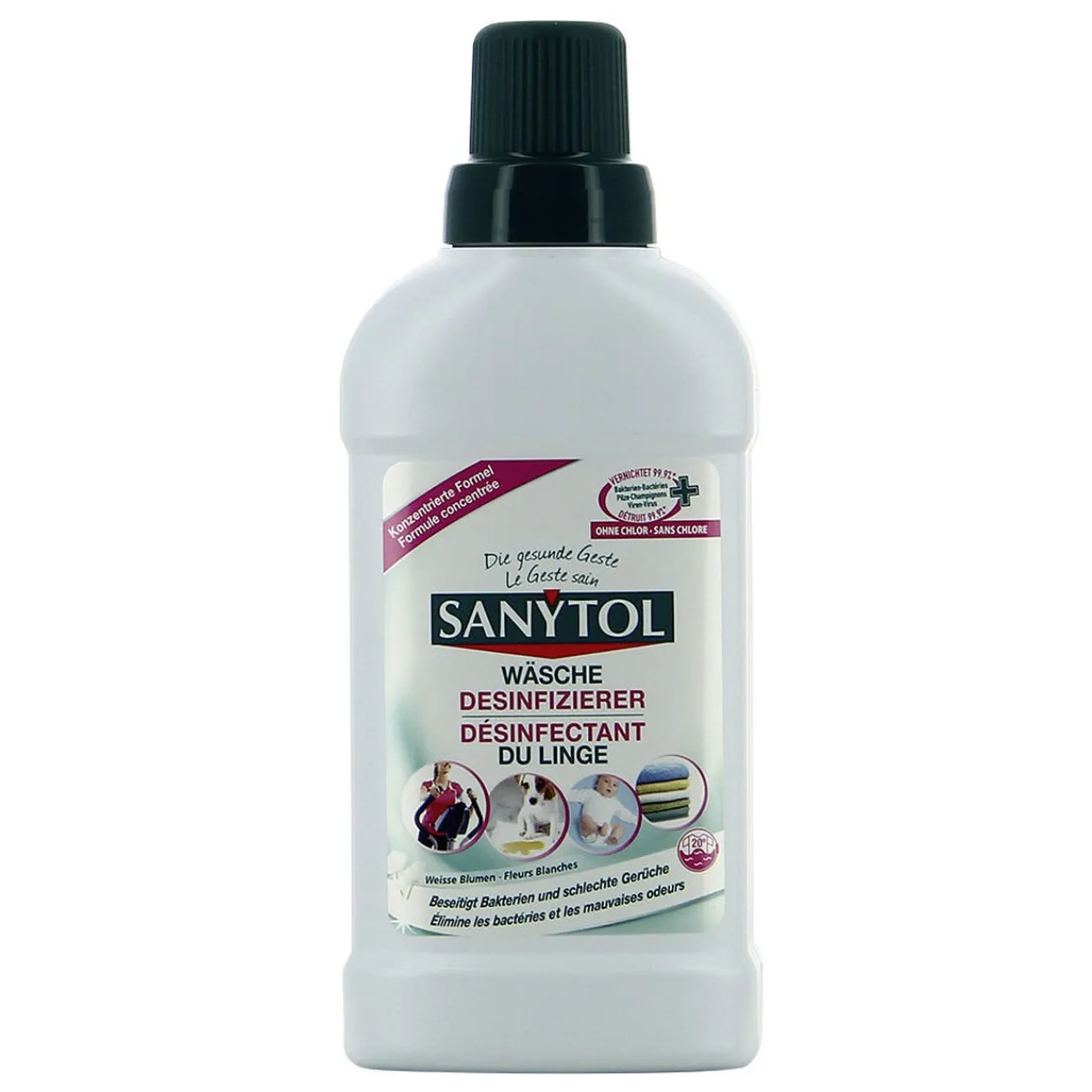 Gifi Nettoyage Et Entretien|Désinfectant linge Sanytol Aloe Vera et Fleur de coton 500ml