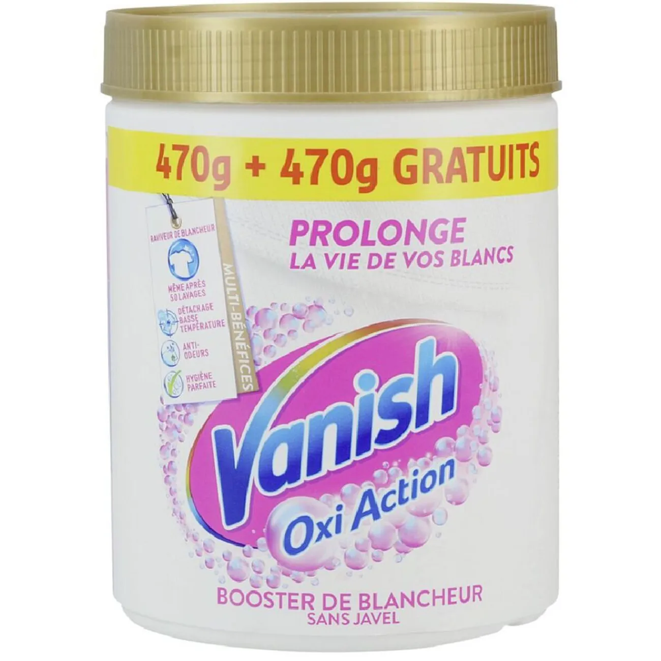Gifi Entretien Du Linge|Détachant poudre booster de blancheur Vanish Oxi Action 940g