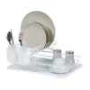 New Gifi Egouttoir blanc métal avec plateau plastique