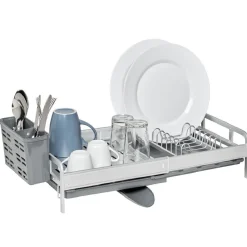 Best Gifi Egouttoir à vaisselle extensible gris et blanc