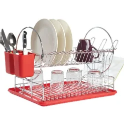Outlet Gifi Egouttoir à vaisselle rouge