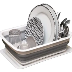 Sale Gifi Egouttoir à vaisselle rétractable avec plateau