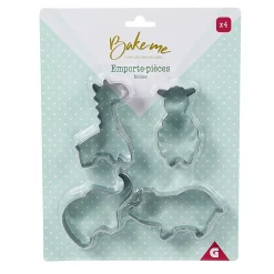 Best Gifi Emporte pièce forme animal inox argenté x4