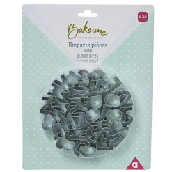 Best Gifi Emporte pièce forme lettre argenté x35